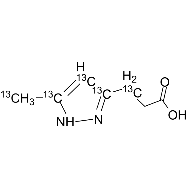 3-(3-Methyl-1H-Prazol-5-yl)Propanoic Acid (MPP) Methyl,pyrazol yl-13C5